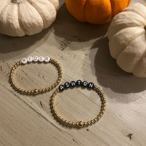 Gold filled customized bracelets